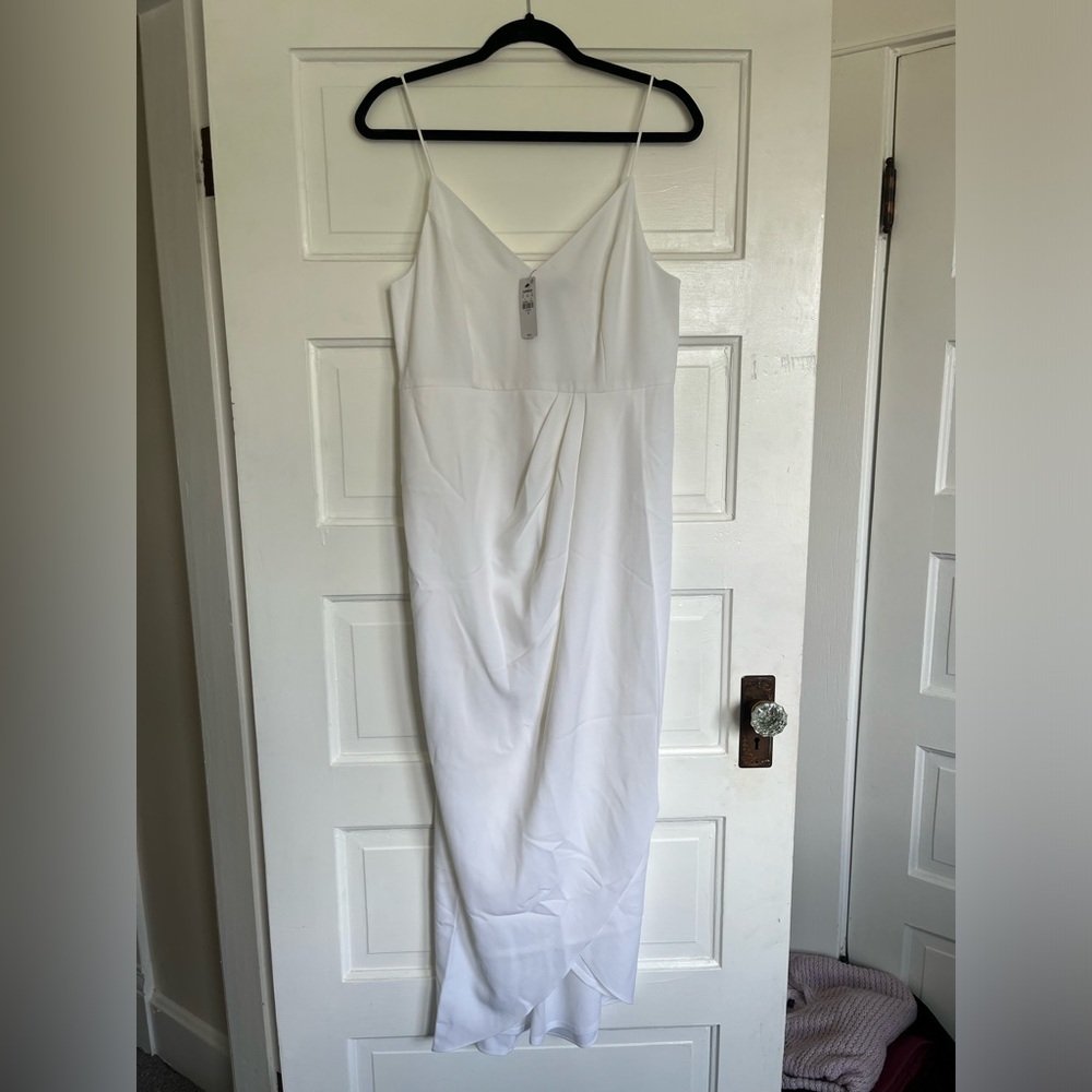 Express Strapless White Dress